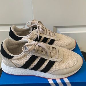 cream / tan adidas shoes